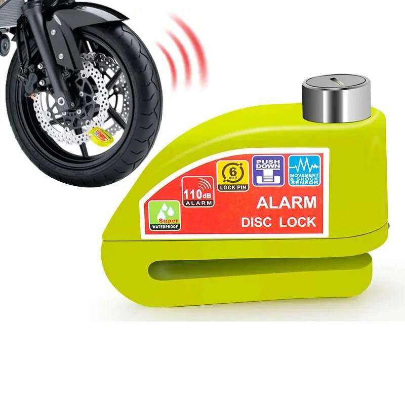 Smart Bicycle Disc Brake Lock 110dB Loud Alarm Anti-thief Protection Aluminum Alloy Waterproof Reminding Rope Lock for Bike Motorcycle (image for) Smart Bicycle Disc Brake Lock 110dB Loud Alarm Anti-thief Protection Aluminum Alloy Waterproof Reminding Rope Lock for Bike Motorcycle